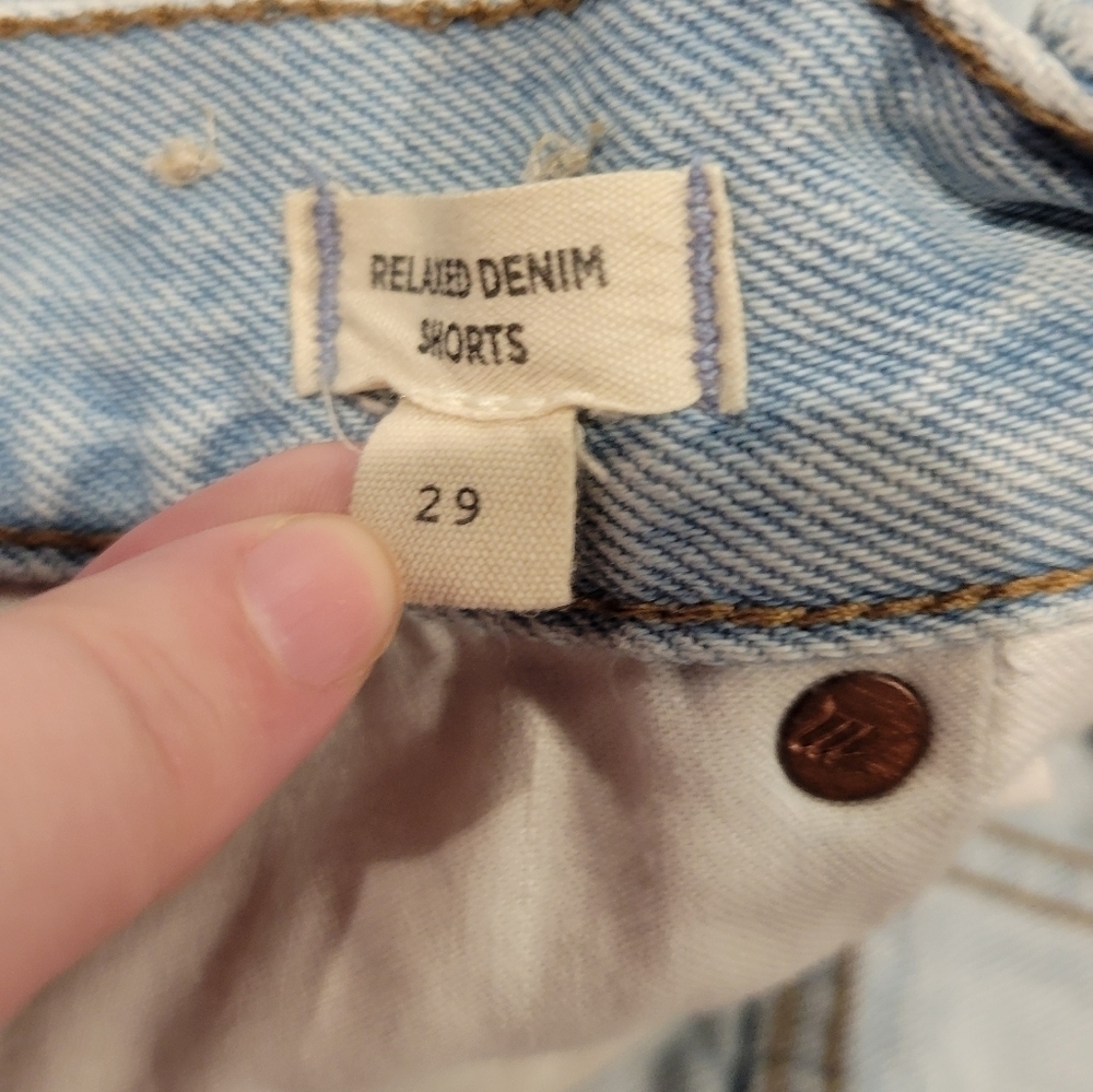 Madewell size 29 relaxed denim short 3in inseam - Picture 4 of 5